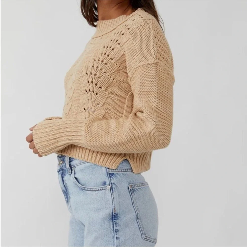 Sandcastle Free People Bell Song Pullover Sweater Sz S